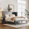 Cltlght Full Size Platform Bed with Storage Headboard and USB Port 4