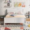 Full Size Bed Frame with Headboard and Extra Support No Box Spring