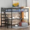 Queen Size Upholstery Canopy Bed Frame for Kids and Teens – Beige 4