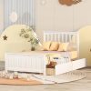 King Size Platform Bed Frame with Wingback Headboard and Rivets 4