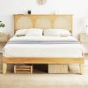 Twin Floor Bed with Fence Door Solid Wood Kids Montessori Bed Frame 3