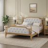 LUSPAZ Twin Wood Platform Bed Frame with Headboard and Trundle 4 LUSPAZ Twin Wood Platform Bed Frame with Headboard and Trundle 4