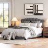 Full Size Upholstered Pink Leather Bed Frame with Bunny Ears 4