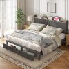 Heavy Duty Full Bed Frame with Steel Slats – Easy Assembly Noise Free 4