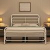 Linique Full Bed Frame with Bookcase Headboard and Under Bed Storage 4