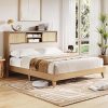 Cute Princess Bed Frame with Adjustable Headboard and LED Lights 4