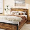 Upholstered Platform Bed Frame with LED Lights and Storage Drawers 4 Upholstered Platform Bed Frame with LED Lights and Storage Drawers 4