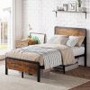 PURLOVE Twin Daybed with Trundle Modern Upholstered Frame Gray 4