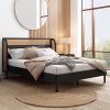 Twin Daybed with Trundle and Bookcase Headboard for Storage and Charge 4