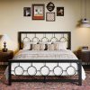 Queen 16 Inch Metal Platform Bed Frame Heavy Duty Steel Slats 4