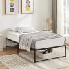 Catrimown Queen Bed Frame with LED Headboard and Under Bed Storage 3