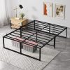 Pemberly Row Modern Twin Platform Bed with Storage in Ivory Oak 3
