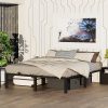 VECELO White Metal Platform Bed Frame Classic Victorian Twin Size 4