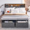 Queen Size Bed Frame for Box Spring Easy Assembly Heavy Duty 9 Inch 4