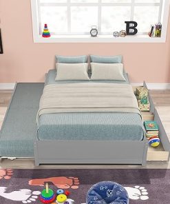Harper Bright Full Bed with Trundle and Drawers Space-Saving Design