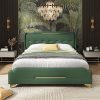 Gaomon Queen Bed Frame with Charging Station Metal Platform Bed 4