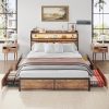 Pemberly Row Twin Size Black Metal Canopy Platform Bed for Kids 4
