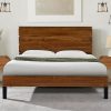 King Size Farmhouse Bed Frame with 49 Inch Headboard Easy Assembly 4