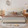 Harper Bright Twin Bed Frame with Trundle and Headboard in White 3
