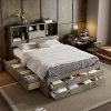 Bellemave Twin Bed Frame for Kids, Teens, White Wooden Platform Bed 3