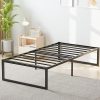 Full Size Bed Frame with Headboard and Extra Support No Box Spring 4