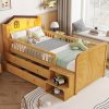 VECELO 18 Inch Queen Metal Bed Frame No Box Spring Required 4