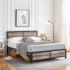 Narrow Twin Bed Frame Metal Platform Heavy Duty Easy Assembly White 3