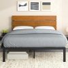 Queen Size Storage Bed Frame with 4 Drawers and LED Light 3