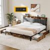 18 Inch Metal Platform Bed Frame with Heavy Duty Steel Slats 4