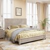 Queen Canopy Bed Frame with Charging Station and Under-Bed Storage 4
