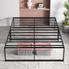 Merax Full Size Low Loft Bed Frame with Slide and Storage Drawers 4