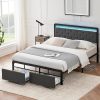 Silver Twin Daybed with Trundle Bed Frame for Bedroom Living Room 3