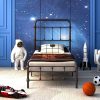 Acacia Mervyn 14 Inch King Wood Platform Bed Frame Without Headboard 4
