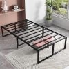 Wanttii Floor Bed Frame for Kids with Safety Fence and Guardrails 3