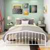 Metal Platform Bed Frame with Vintage Headboard and Easy Assembly 3 Metal Platform Bed Frame with Vintage Headboard and Easy Assembly 3