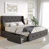 GAOMON 6 Inch Low Twin Metal Bed Frame Mattress Foundation Easy Assemble 3