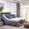 Black Metal Bed Frame 18 Inch with Steel Slats Easy Assembly Queen 3