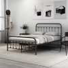 GOFLAME Queen Bed Frame with Storage Headboard and Charging Station 4