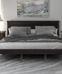 CITYLIGHT Queen Bed Frame with Headboard Wood Platform No Box Spring 2