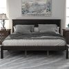 Livingston Transitional Wood King Size Bed Frame with 52-inch Headboard 3