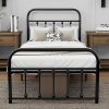 LINSY Full Size Bed Frame with Drawers and RGB Lights for 75 Inch Mattress 4