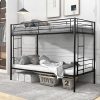 Upholstered Full Bed Frame with Rectangular Headboard Easy Assembly 4