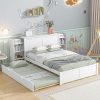 Chenille Queen Size Bed Frame with Headboard Easy Assembly Beige 4
