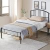 YITAHOME Full Size Floating Bed Frame with Storage and Charging Station 4