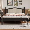 Farmhouse Queen Bed Frame with Tall Headboard and Storage Drawers 4