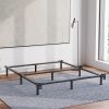 Merax Twin Metal Daybed with Adjustable Trundle Frame Silver 4