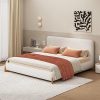Twin Size Platform Bed with Storage Bookshelf and Castle Headboard 4