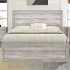 Queen Size Bed Frame with Charging Station and LED Mattress Support 4