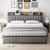 Basketball Design Twin Bed Frame for Teens with Upholstered Headboard 3