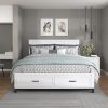 Metal Full Size Bed Frame with 49 Inch High Headboard Easy Setup 3